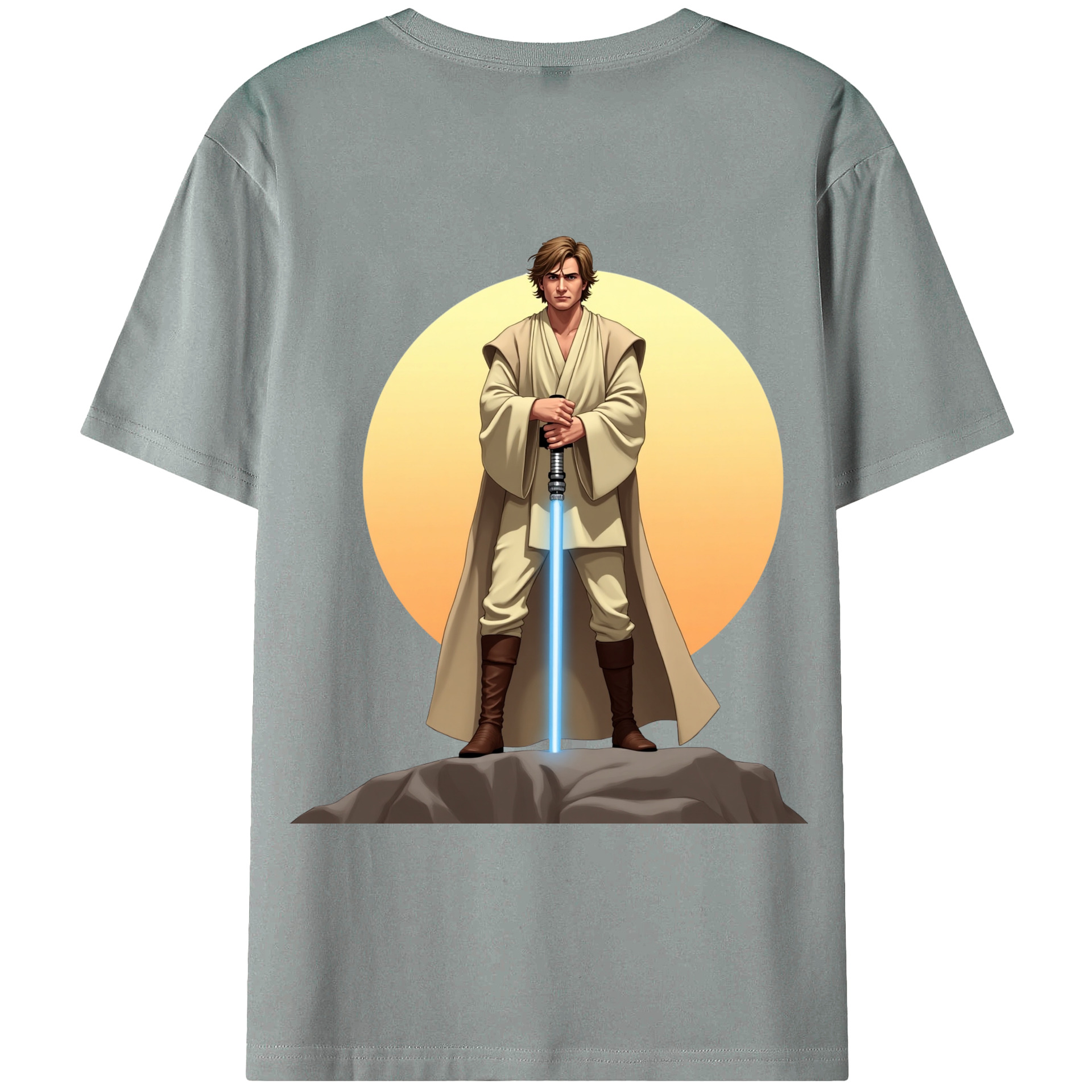 （画像用） スター・ウォーズ Star Wars 綿100％ メンズ半袖Tシャツ（バックプリント） 通気性